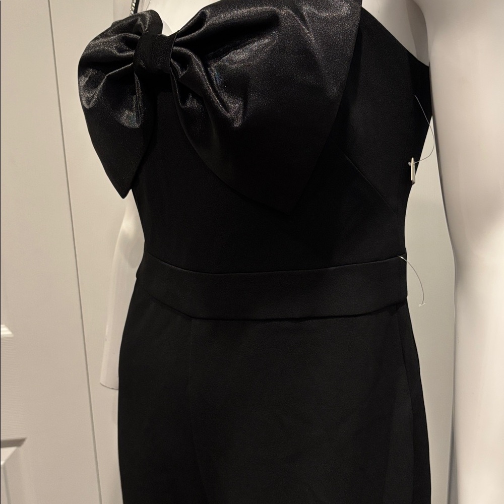 NWOT Eliza J rhinestone strap and bow detail jumpsuit - Picture 6 of 14